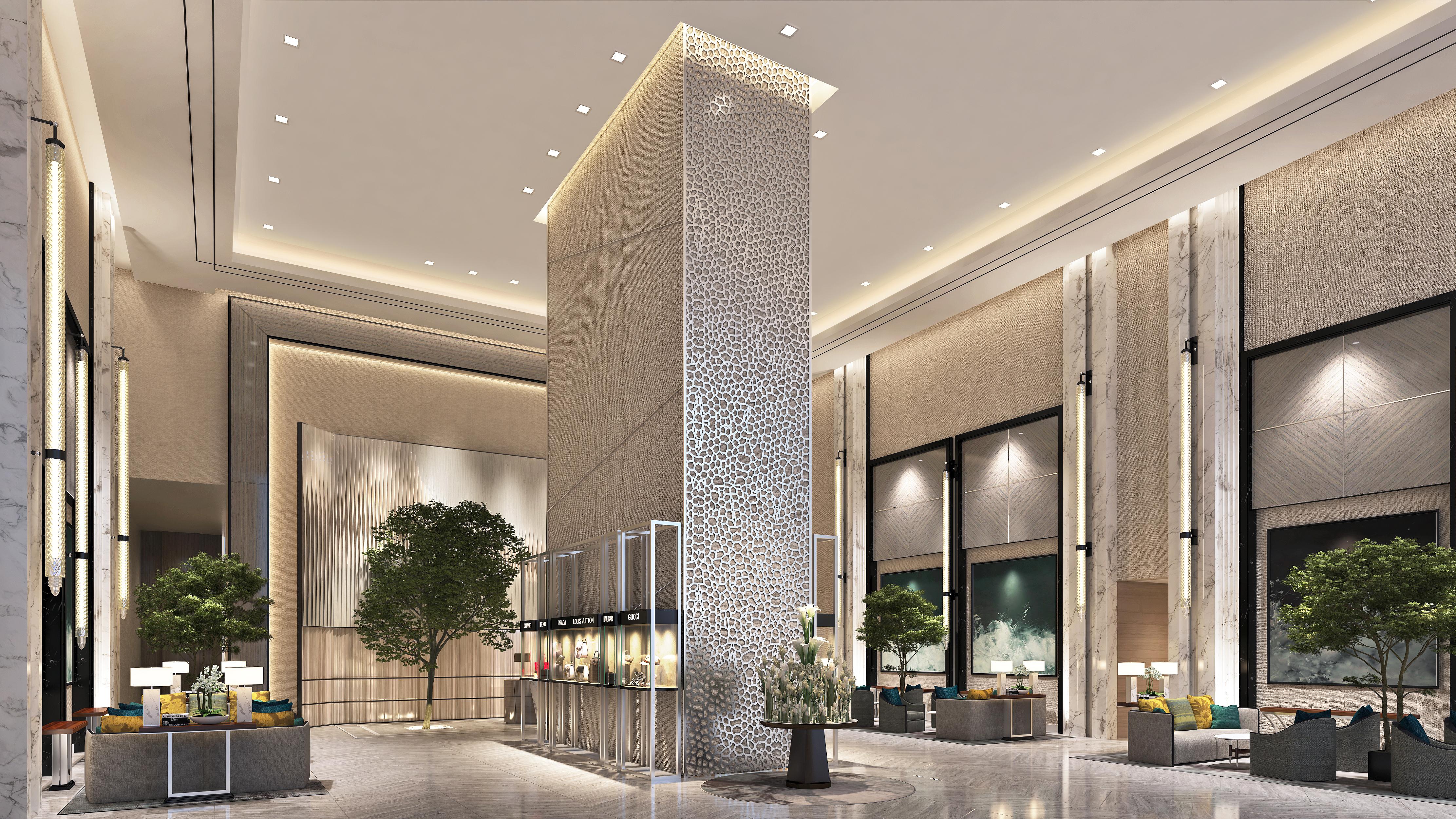 Address Dubai Mall Exterior foto The lobby of the hotel